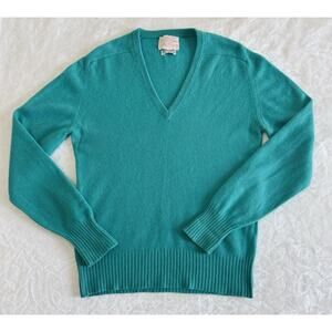 VTG Jack Henry Mc George Mens Sz M-L 100% Pure Cashmere Sweater Made In Scotland